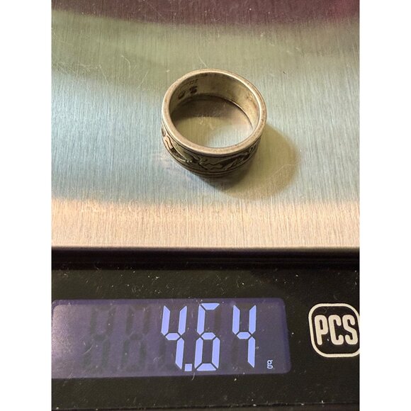 Vintage Native American Sterling Kokopelli Ring Size 5 - Picture 7 of 7